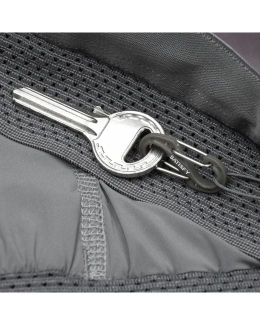 Satisfy Gray Layered Performance Shorts for men