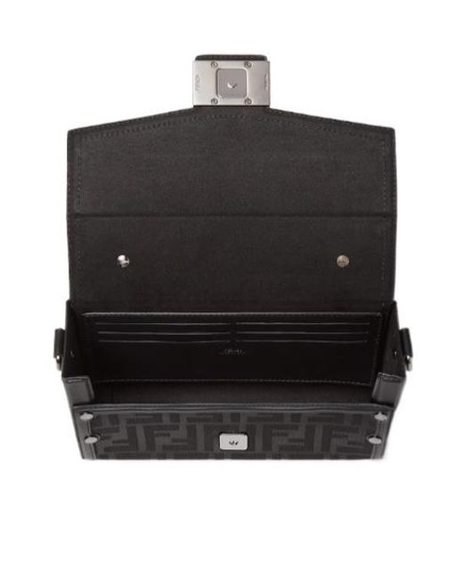 Fendi Black Soft Trunk Shoulder Bag for men
