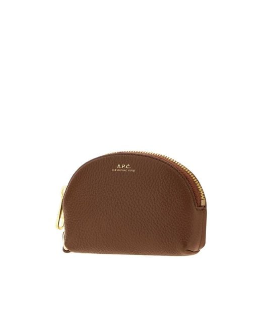 A.P.C. Brown Neige Zip-Around Wallet