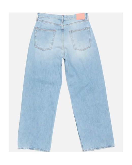 Acne Blue Logo-Patch Jeans for men