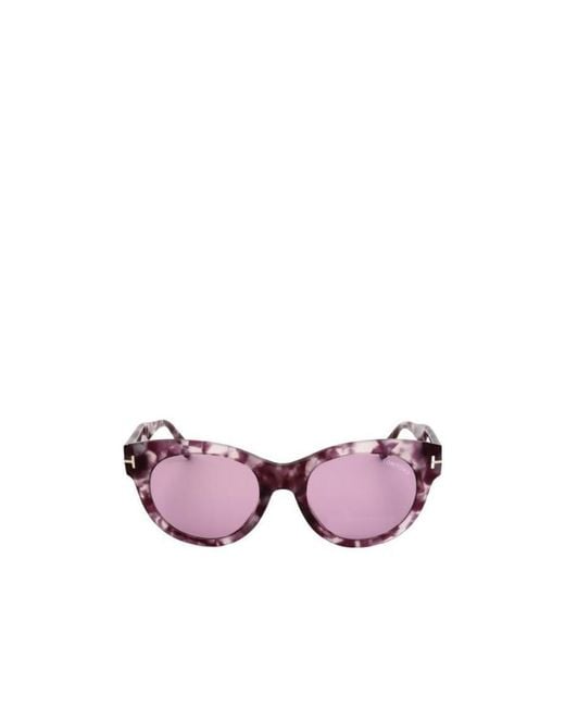 Tom Ford Pink Logo Sunglasses