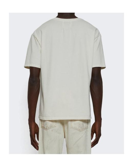 Rhude Gray Collegiate Falcons T-Shirt for men