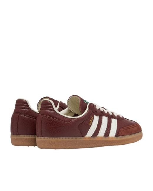 Adidas Originals Brown Samba Og Low-Top Sneakers for men