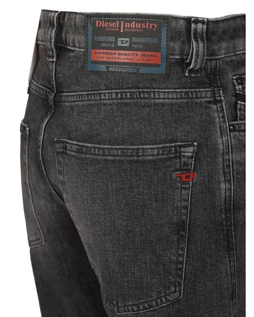 DIESEL Gray 1988 D-Ark Logo Embroidered Jeans