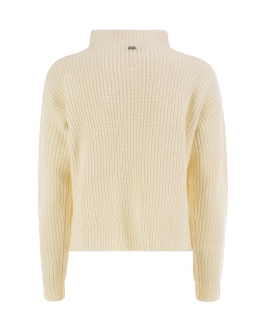 Herno White Long-Sleeved Sweater
