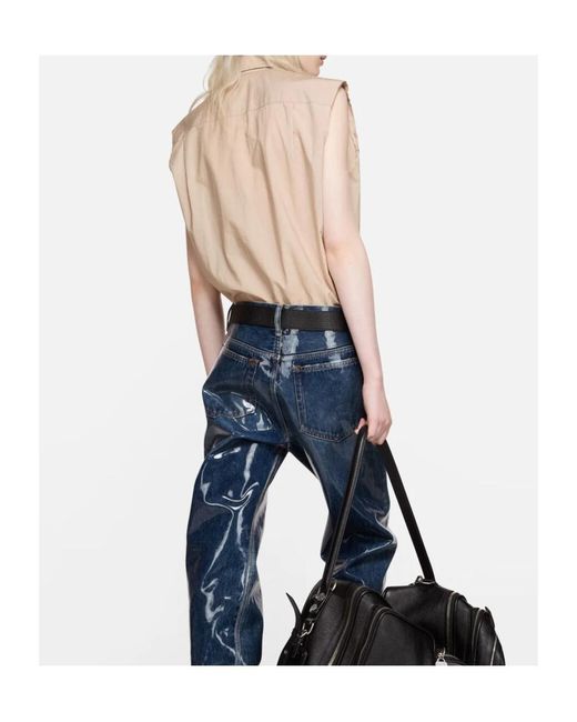 Acne Natural Chest-Pocket Sleeveless Shirt