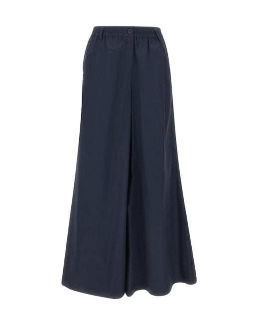 Kaos Blue Wide-Leg Palazzo Pants