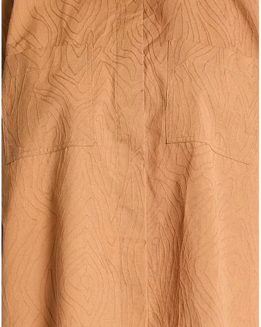Brunello Cucinelli Brown Loose Solid Short-Sleeve Shirt