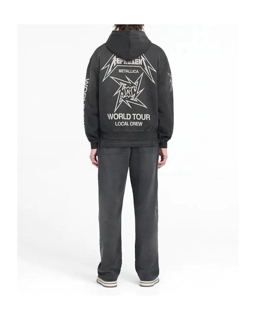 Represent Gray X Metallica 40 Year Anniversary Hoodie for men