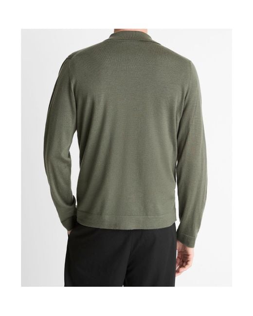 Vince Green Wool And Cashmere Blend Sweaters And Shirts for men
