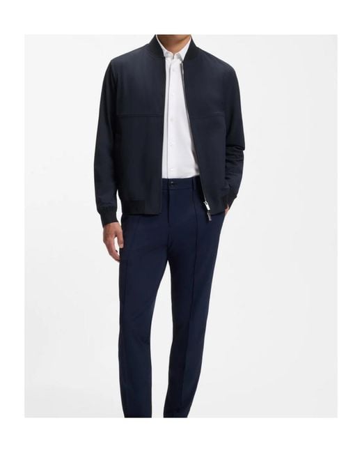 Boss Blue Slim-Fit Jacket for men