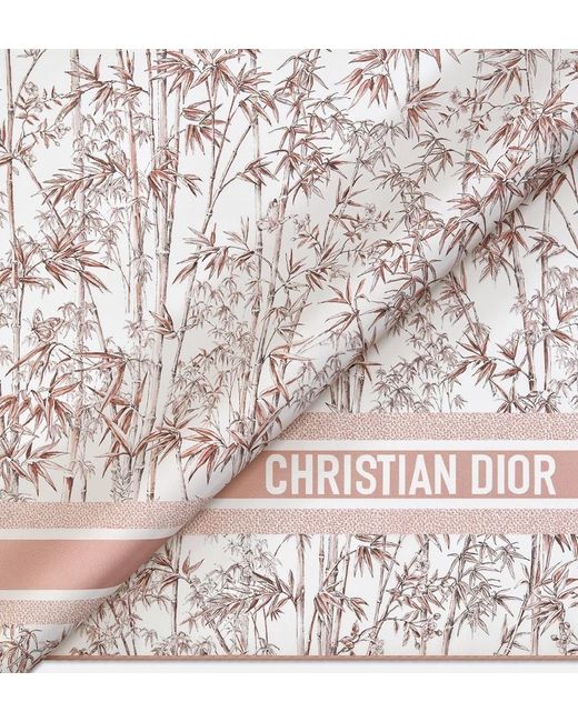 Dior Toile De Jouy Natura 90 Square Scarf in Pink | Lyst