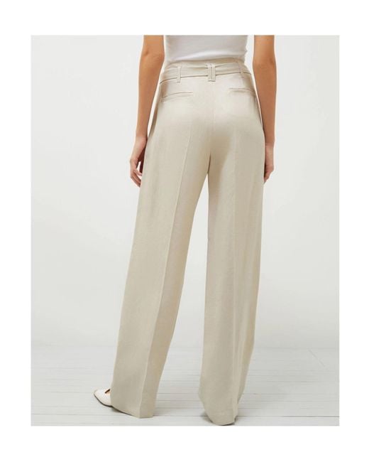 Marella White Pleated Casual Pants