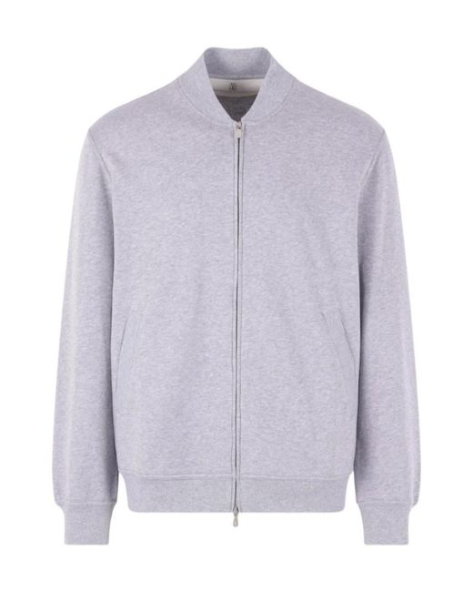 Brunello Cucinelli Purple Zipped Jacket for men
