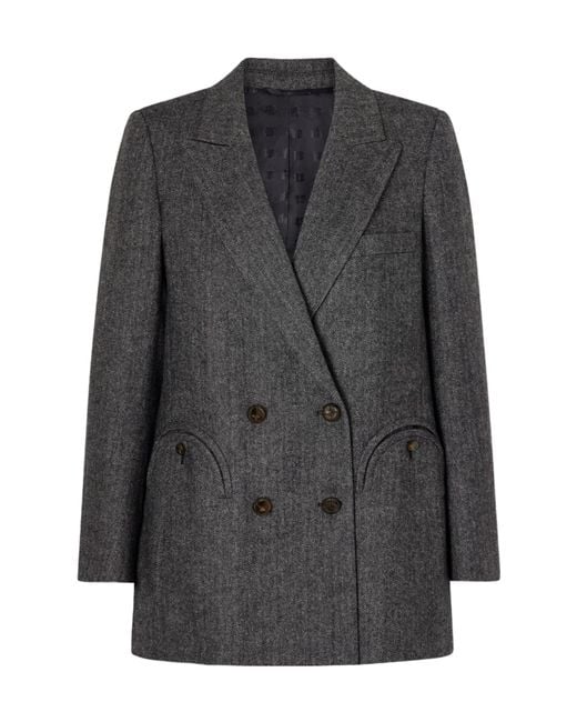 Blazé Milano Black Everyday Double-Breasted Suit Jacket