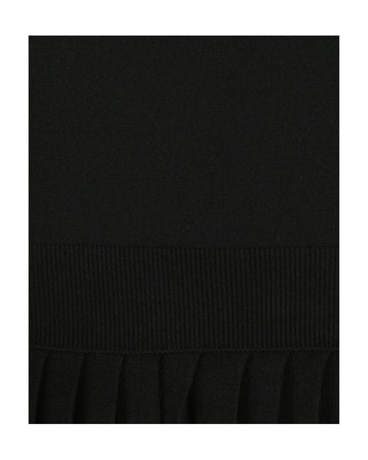 Prada Black V-Neck Long Sleeved Knitted Dress