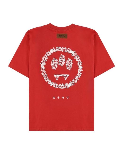 Barrow Red Logo Graphic T-Shirt for men