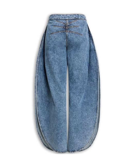 Alaïa Blue Alaïa Petal Denim Jeans