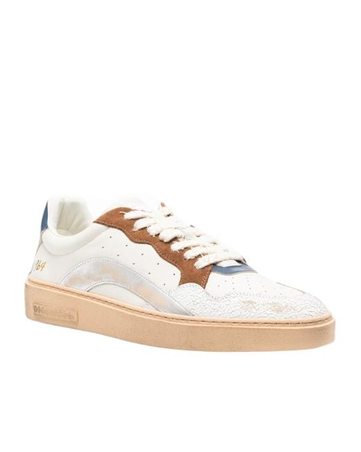 DSquared² Multicolor Distressed Panelled Sneakers for men