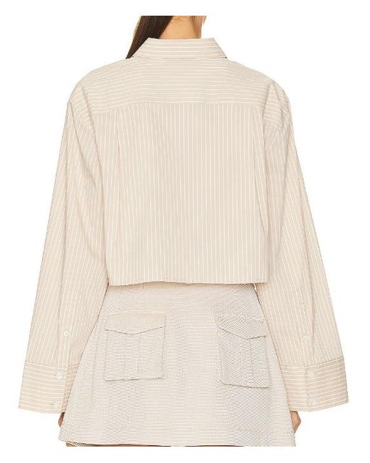 FRAME Natural Classic-Collar Long-Sleeve Shirt