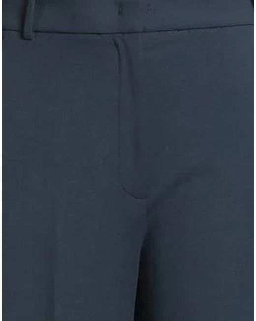 MAX&Co. Blue High-Waist Center Crease Casual Trousers