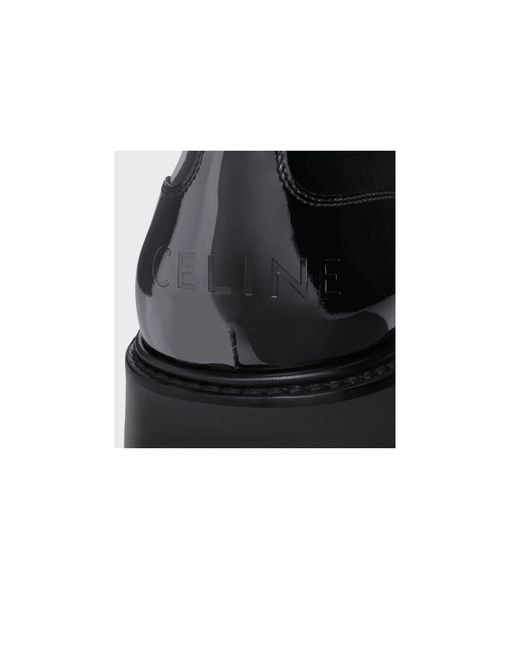 Céline Black Triomphe Rangers Derby With Perforated Triomphe