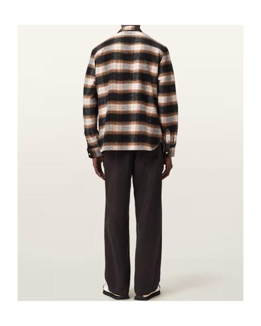 AllSaints Black Juku Loose Fit Trousers for men