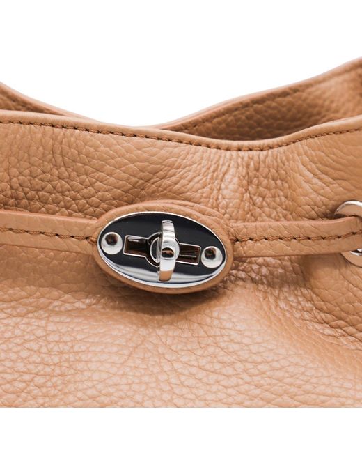 Zanellato Natural Top-Handle Bucket Bag