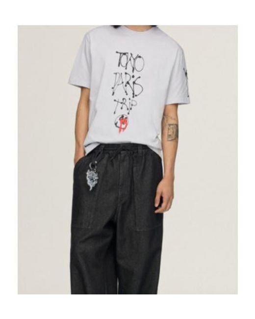 Y-3 White Chito City Graphic Short Sleeve Tee for men