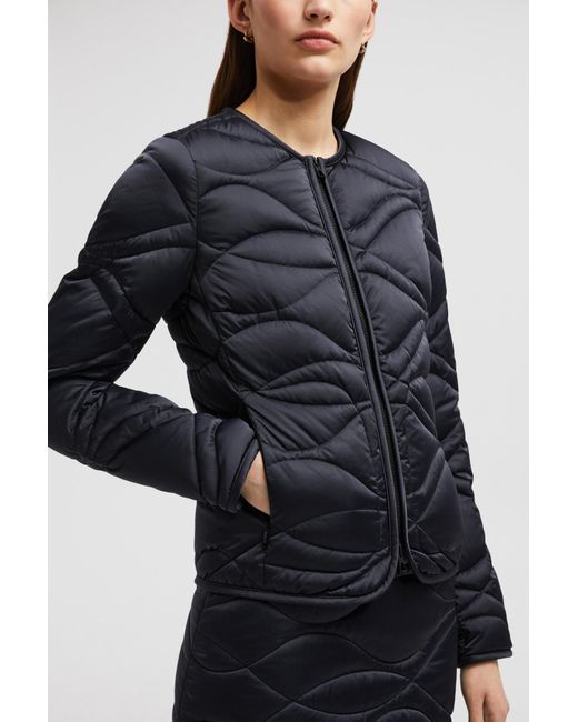 Moncler Blue Pyrope Short Down Jacket