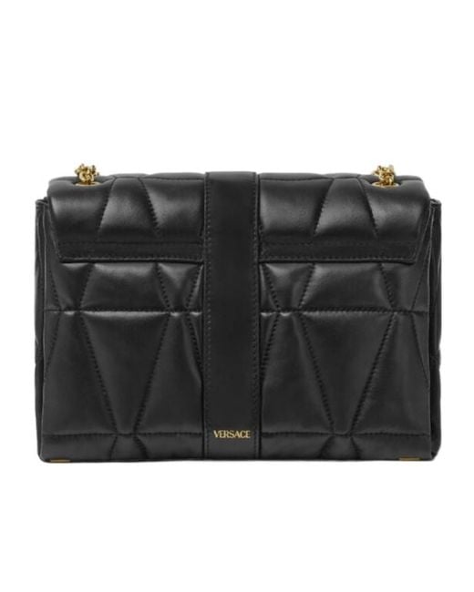 Versace Black Medusa Chain-Linked Shoulder Bag