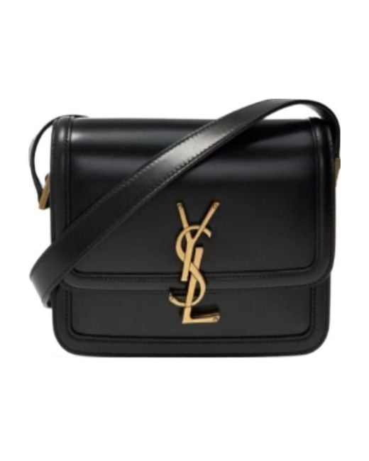 Saint Laurent Black Solferino Small Satchel Bag