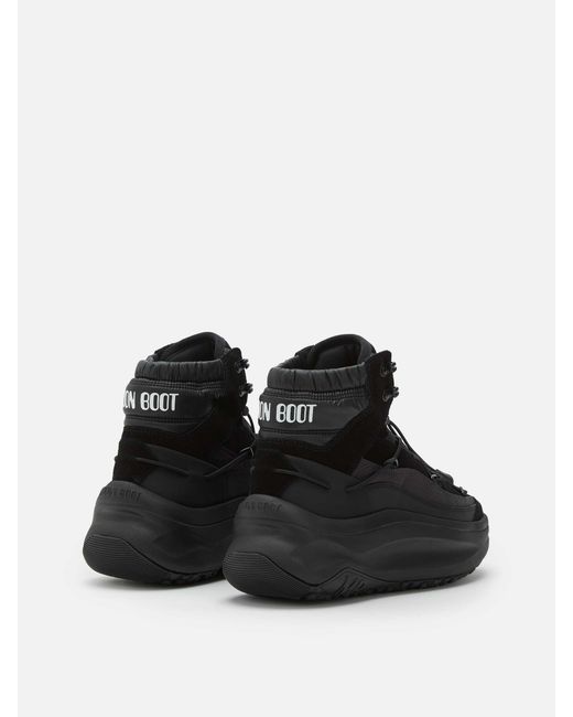 Moon Boot Black Moon 247 Xlace Mid-Top Sneakers for men