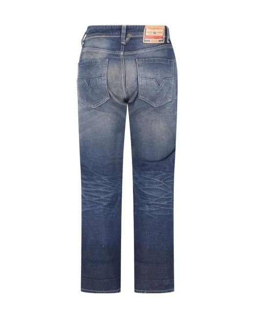DIESEL Blue Belt Loops Jeans for men