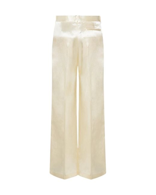 The Row Natural Pleated Encore Pants
