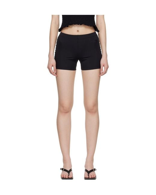 Vetements Blue Logo-Embroidered Mini Shorts