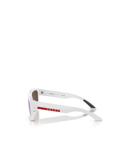 Prada Blue Eyewear Square Frame Sunglasses for men