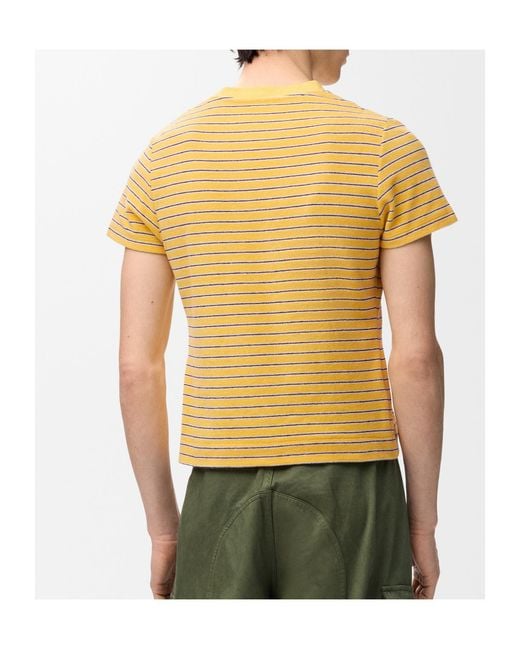 Loewe Yellow Striped T-Shirt for men
