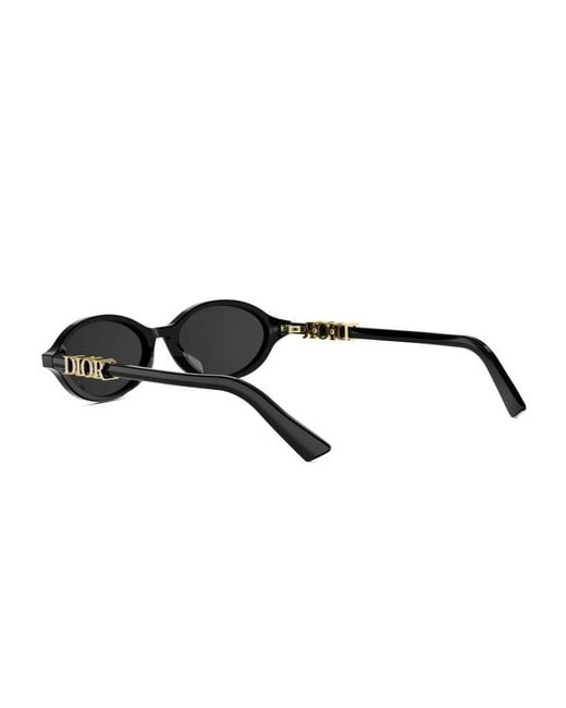Dior White Eyewear Oval Frame Sunglasses