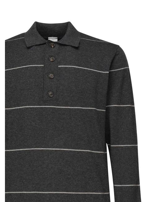 Eleventy Black Buttoned Knitwear for men