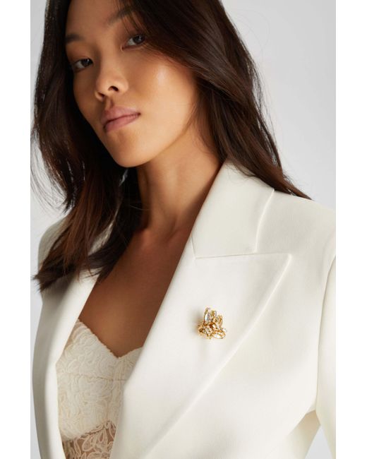 Ermanno Scervino Metallic Bee Brooch