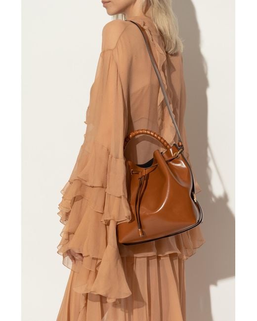 Chloé Brown Chloé Marcie Bucket Bag