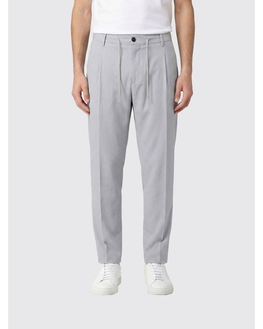 Eleventy Gray Drawstring Waist Pants for men