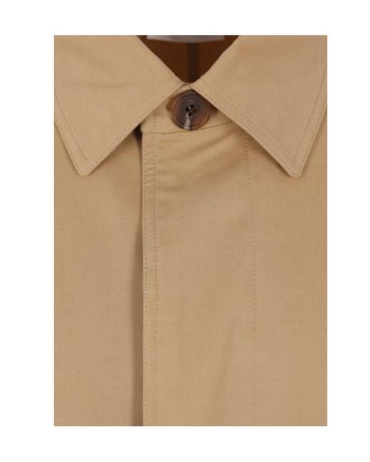 The Row Natural Button Detailed Long Coat for men