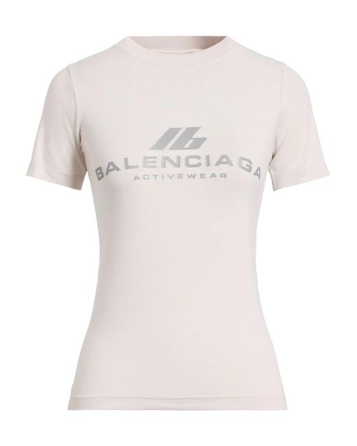 Balenciaga White Logo Short Sleeve T-Shirt