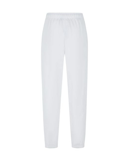 Polo Ralph Lauren White Logo-Embroidered Drawstring Pants