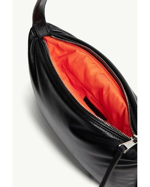 Moncler Black Vetta Zip-Up Shoulder Bag