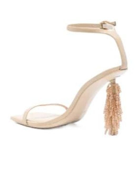 Cult Gaia White Sienna Beaded Sandals