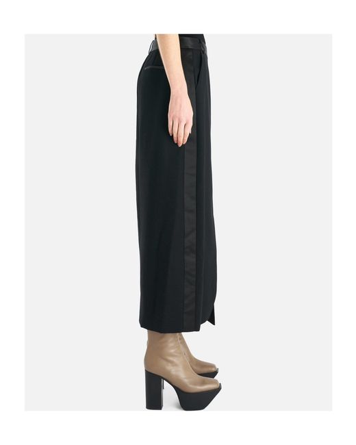Jonathan Simkhai Black Satin-Belt Wrap Midi Skirt