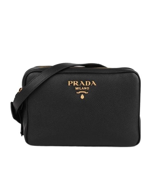 Prada Black Zipper Shoulder Bag